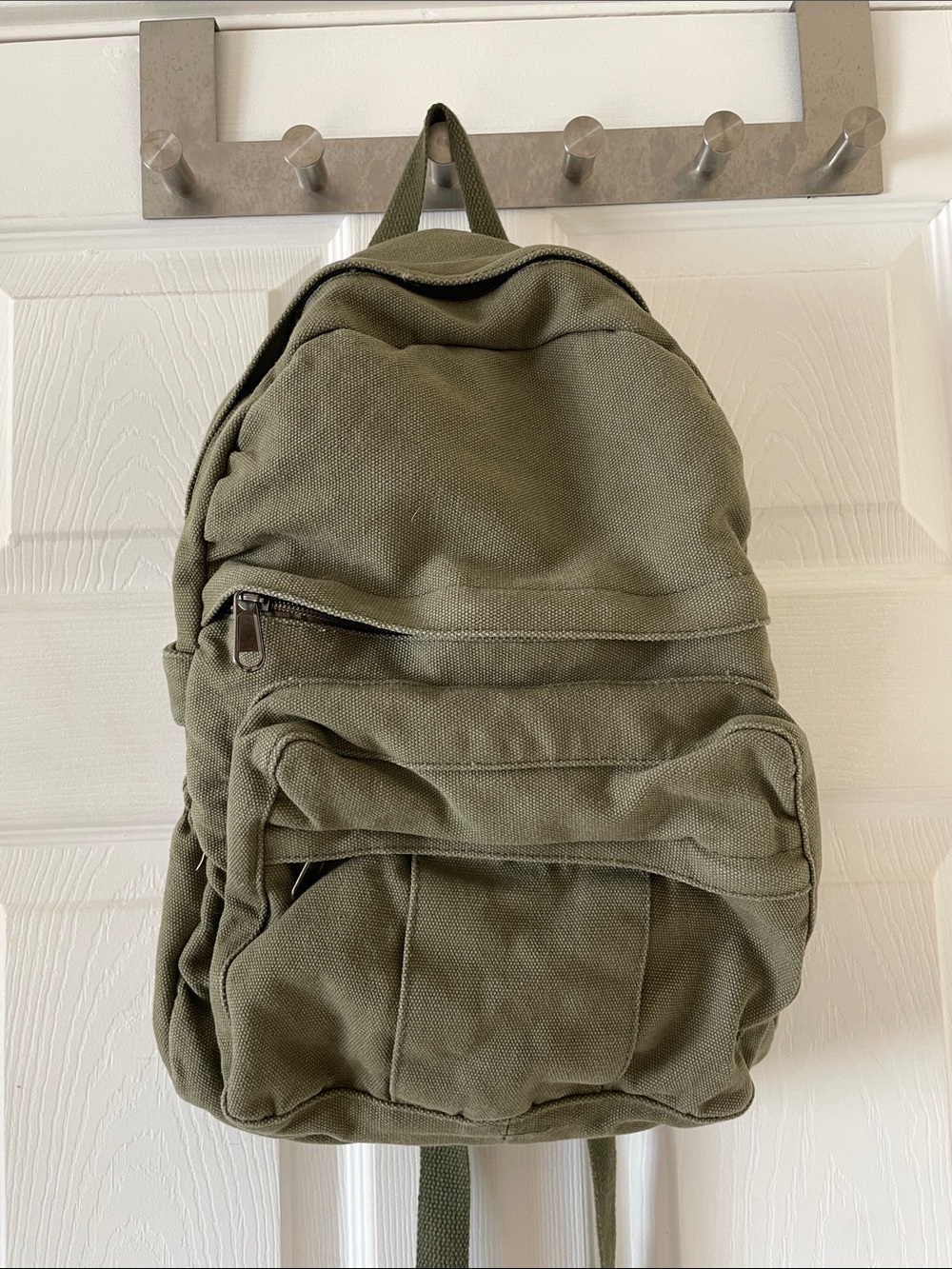 Mini olive army green military backpack bag punk alt goth boho